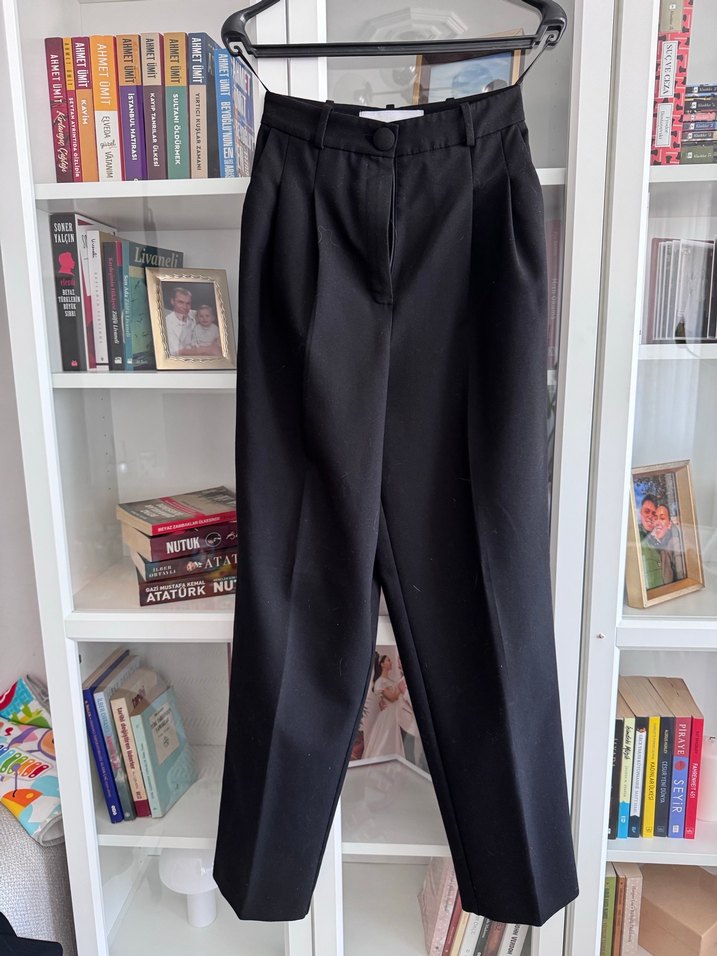 Adil Işık Siyah Düğmeli Kadın Blazer pantolon takım - Görsel 4