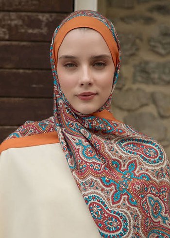 Renkli Desenli Bohem Kadın Şal