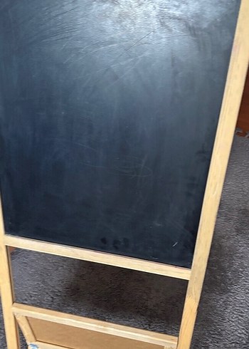 Ahşap Ayaklı Siyah Çocuk Yazı Tahtası - Görsel 2