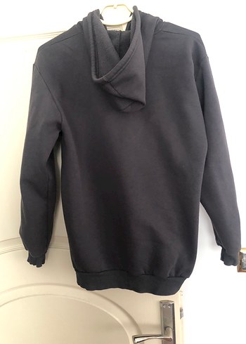 Füme Erkek Kapüşonlu Fermuarlı Sweatshirt - Görsel 2