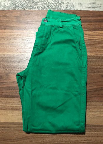 Kadın Yeşil Regular Fit KotPantolon - Görsel 3