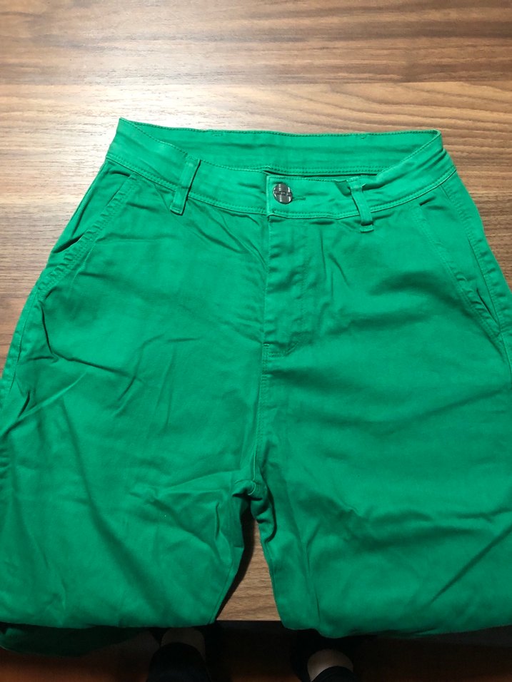 Kadın Yeşil Regular Fit KotPantolon - Görsel 2