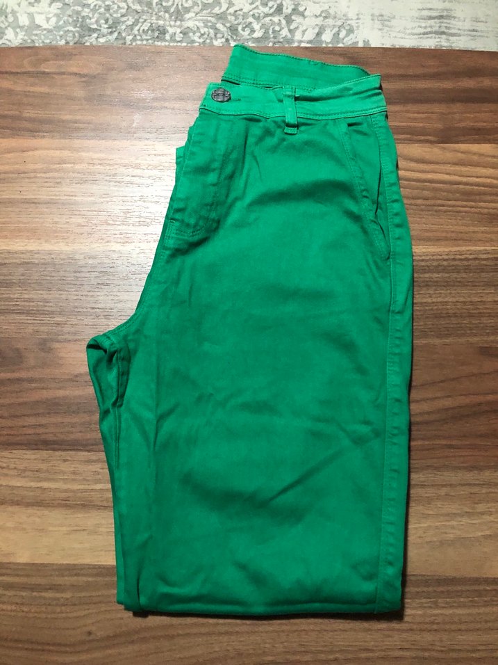 Kadın Yeşil Regular Fit KotPantolon - Görsel 3