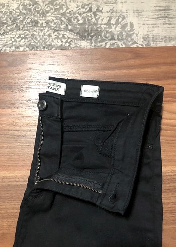 Siyah Kadın Midi Kot pantolon - Görsel 3