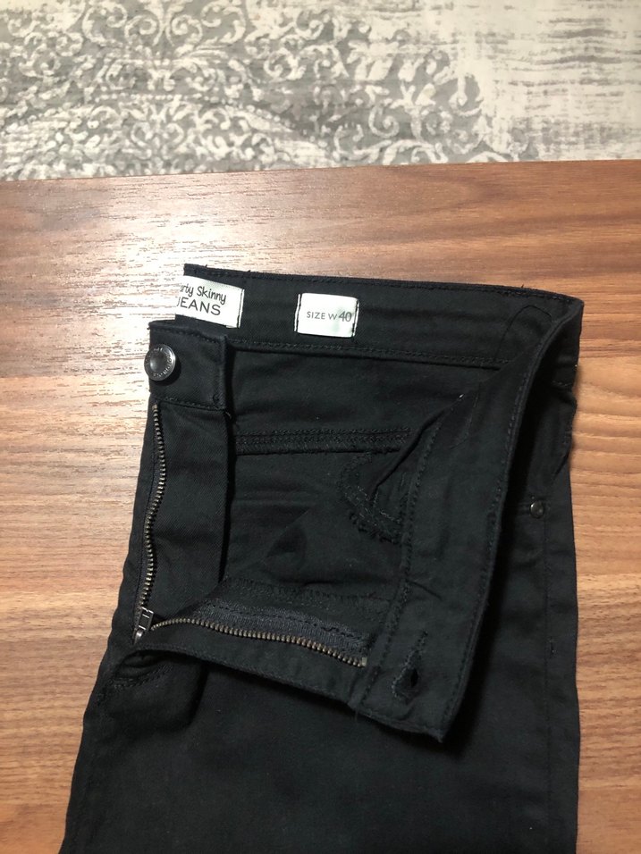 Siyah Kadın Midi Kot pantolon - Görsel 3