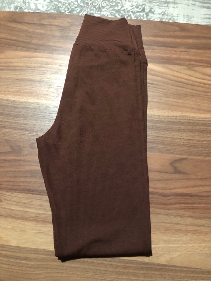 Kadın Kahverengi Midi Tayt - Görsel 2