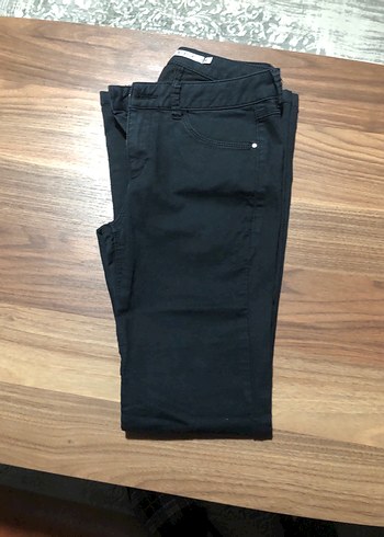 Kadın Siyah Normal Boy Denim Pantolon - Görsel 2