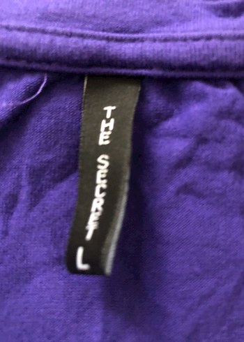 Mor V Yakalı Tişört - Görsel 3