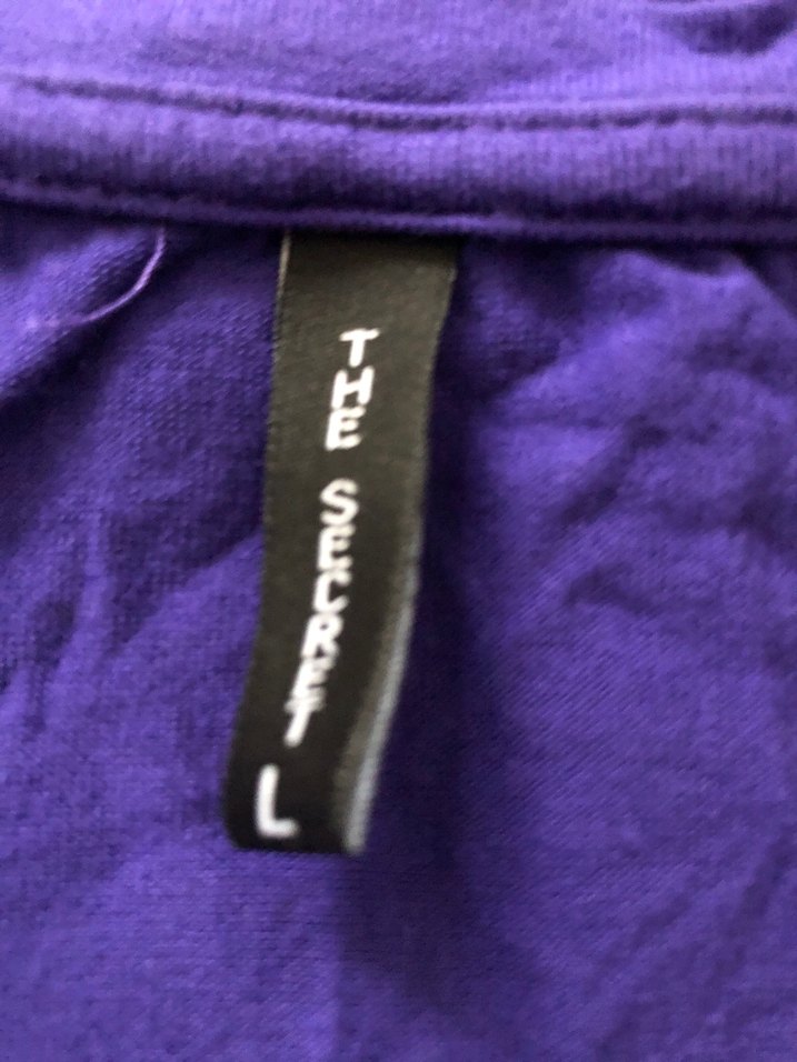 Mor V Yakalı Tişört - Görsel 3