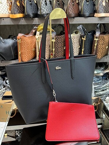 Lacoste çift renkli kullanılır çanta
