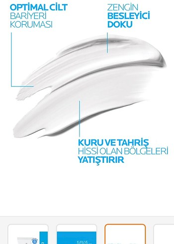  Beden La Roche Posay Onarıcı ve Yatıştırıcı Bakım Kremi 40ML