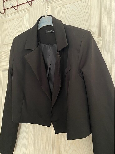 38 Beden siyah Renk Kısa Blazer Ceket