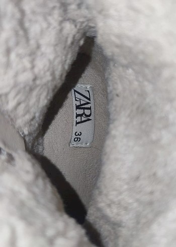 Zara Bej Kürklü Kadın Dolgu Topuk Bot - Görsel 3