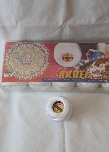 Beden AKBE Beyaz Nakış İpi Seti