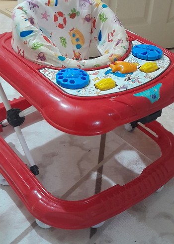 Renkli Kırmızı Bebek Yürüteci