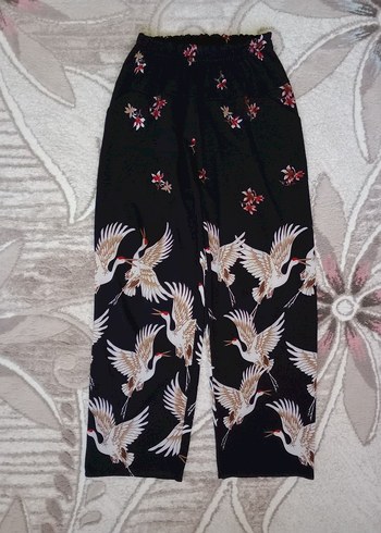 Nakışlı Salaş Kadın Kumaş Pantolon - Görsel 2