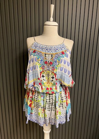 Camilla ipek plaj tulum elbise - Görsel 2