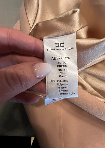 l Beden ten rengi Renk Elisabetta franchi kısa bağcıklı elbise