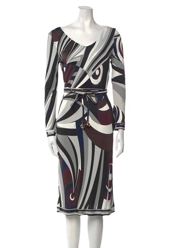 Emilio pucci midi elbise