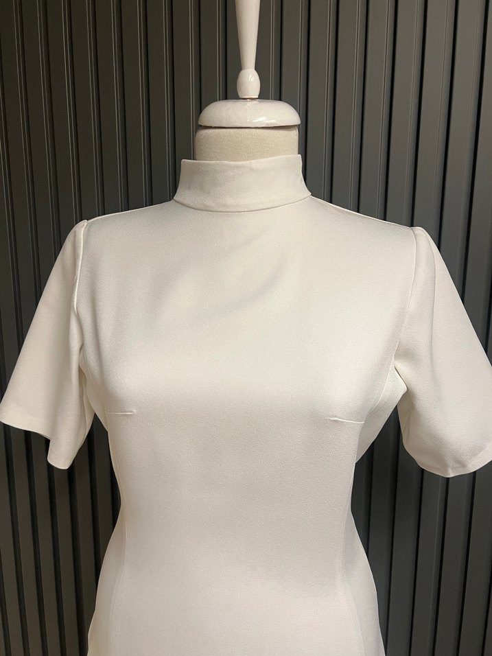 Betty sam pileli kısa elbise - Görsel 2