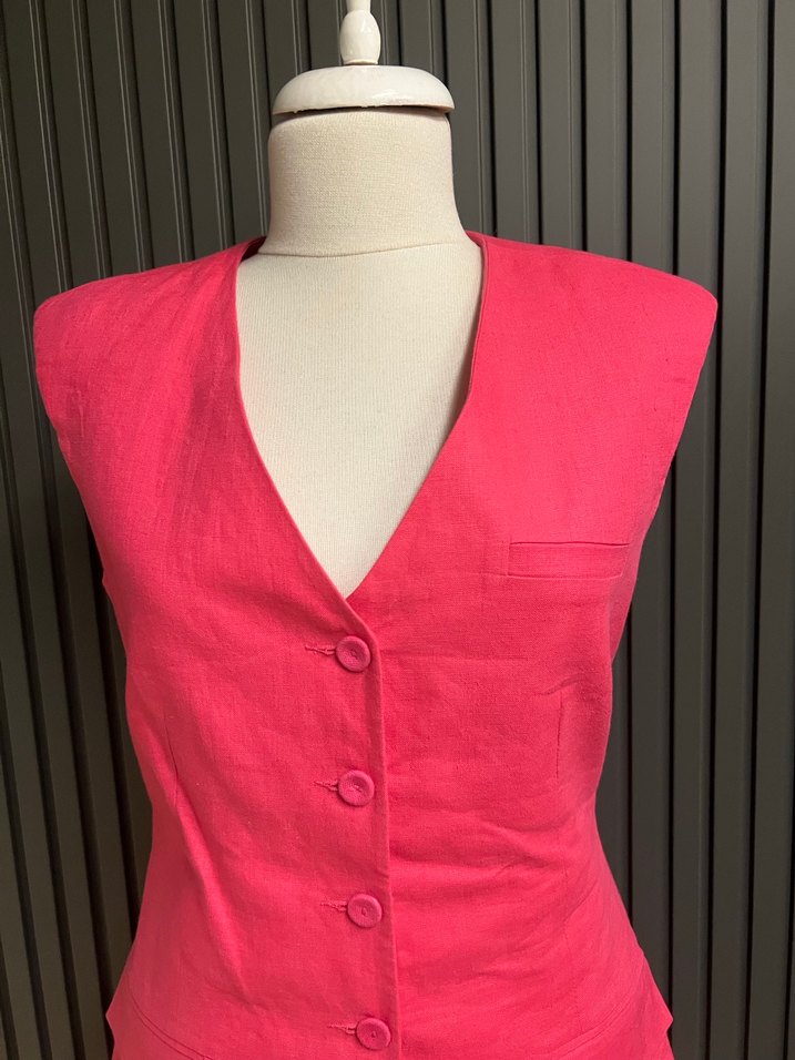 Adil ışık pembe sırt dekolteli kısa elbise - Görsel 4