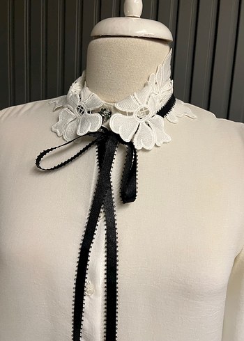 İpekyol fiyonklu gömlek üst bluz - Görsel 2