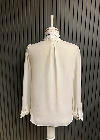 İpekyol fiyonklu gömlek üst bluz - Görsel 5