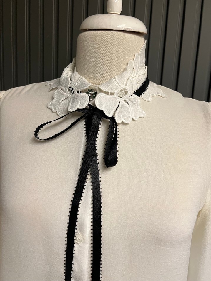 İpekyol fiyonklu gömlek üst bluz - Görsel 2