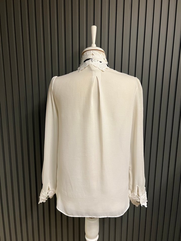 İpekyol fiyonklu gömlek üst bluz - Görsel 5