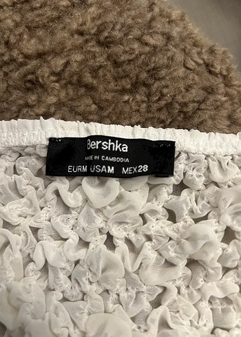 Bershka tül crop üst bluz - Görsel 6
