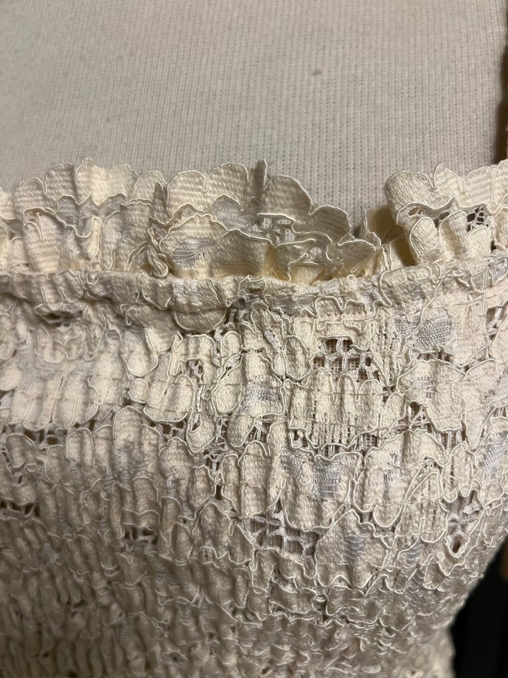 Zara dantel fisto crop üst bluz - Görsel 4