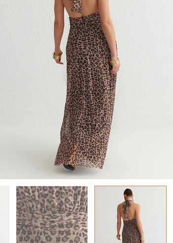 Trendyol & Milla Leopar Desenli Uzun Elbise