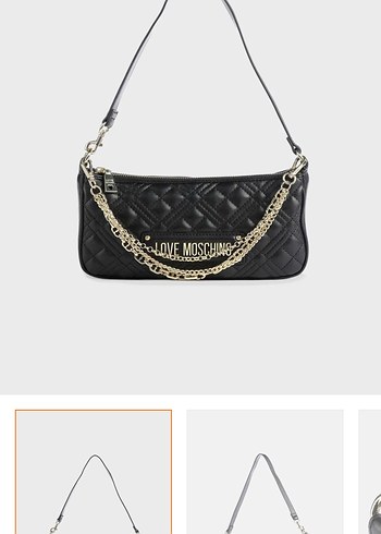 Love Moschino Moschino Logolu Zincir Detaylı Kapitone Deri Çanta