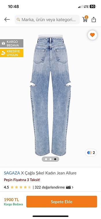 Sagaza Madrid Sagaza x Çağla Şikel Allure Jean