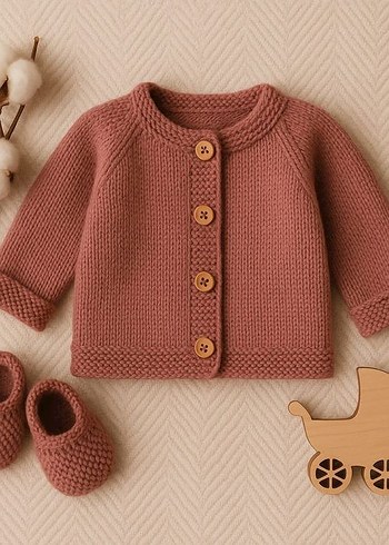 Nakışlı Pastel Yeşil Bebek örgüleri - Görsel 6