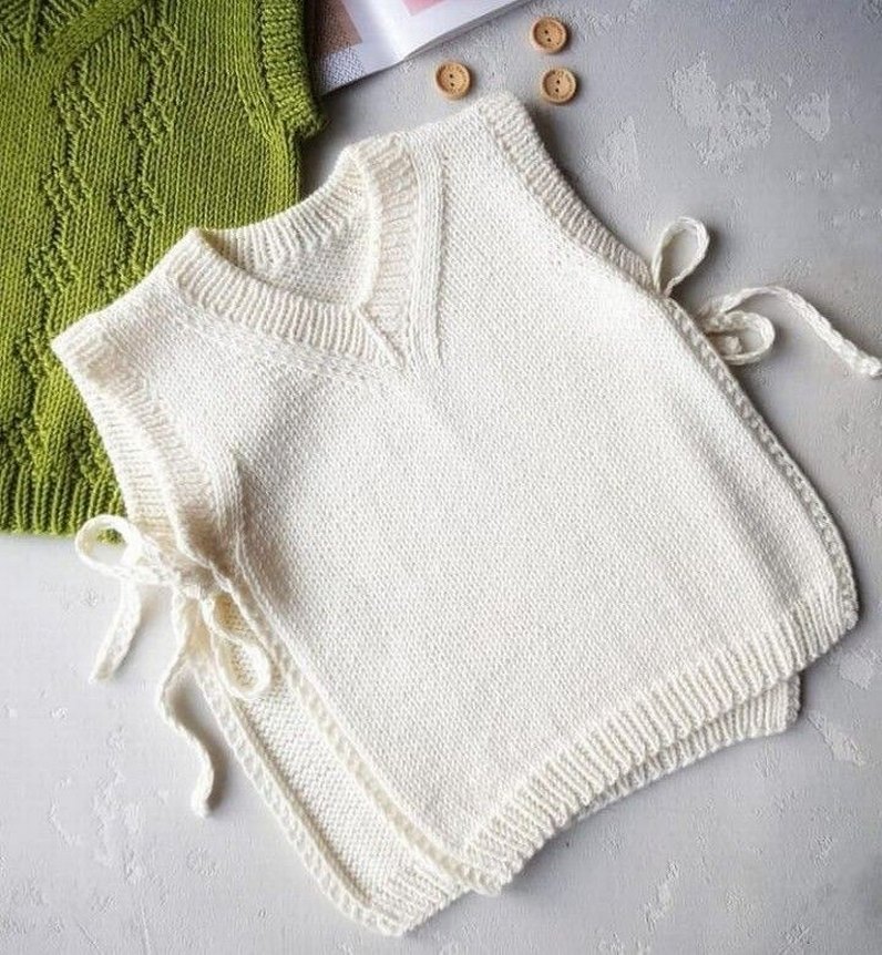 Nakışlı Pastel Yeşil Bebek örgüleri - Görsel 3