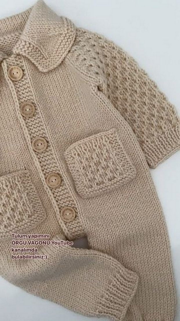 Nakışlı Pastel Yeşil Bebek örgüleri - Görsel 5