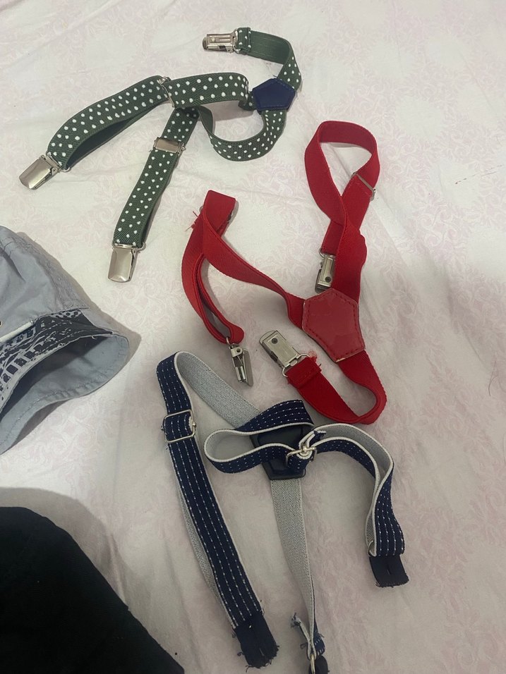 Çocuklar için Çok Renkli Nakışlı Ayarlanabilir Askı - Görsel 3