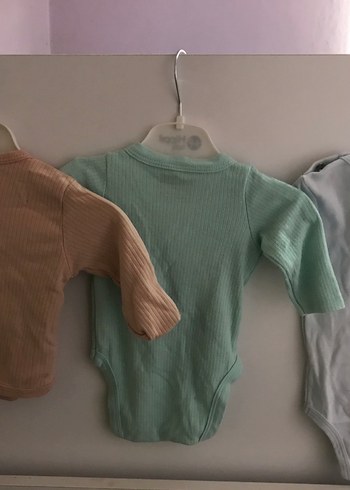 Kahverengi Kısa Kollu Bebek Body - Görsel 3