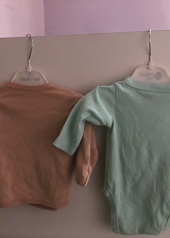 Kahverengi Kısa Kollu Bebek Body - Görsel 4