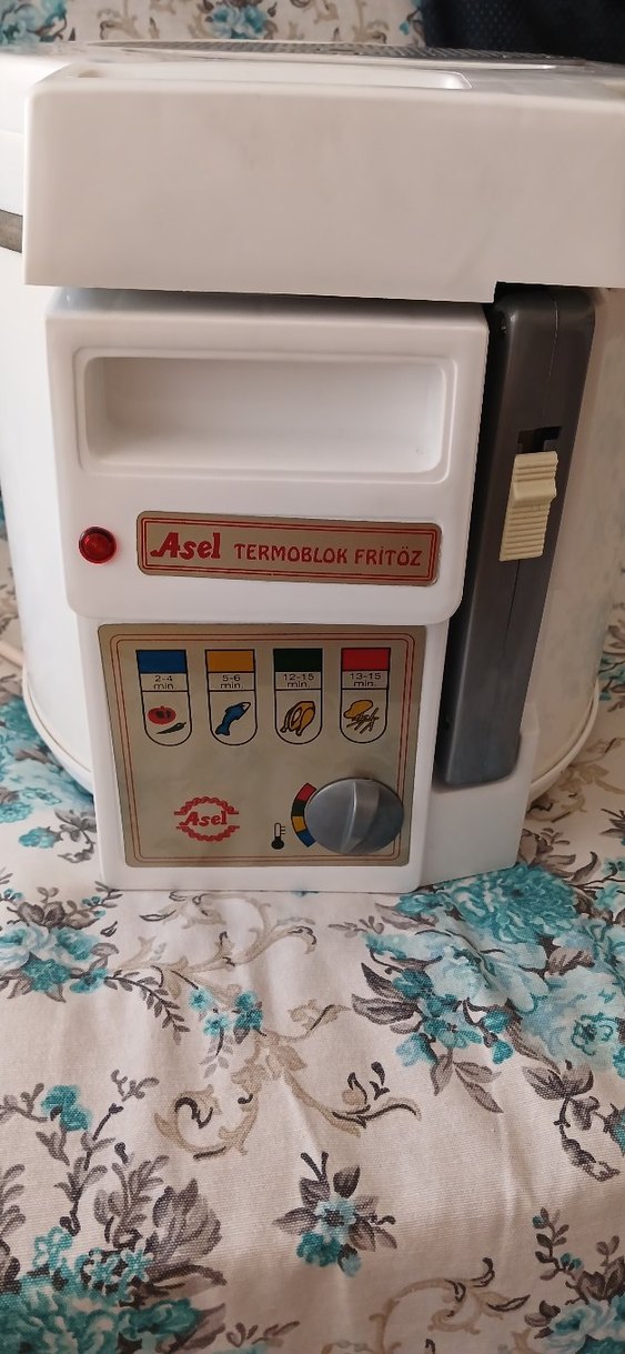 Asel Termosifonlu 2 Litre Beyaz Fritöz - Görsel 4