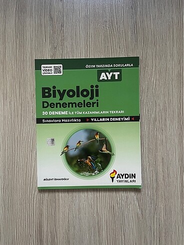 Aydın Yayınları AYT Biyoloji denemesi