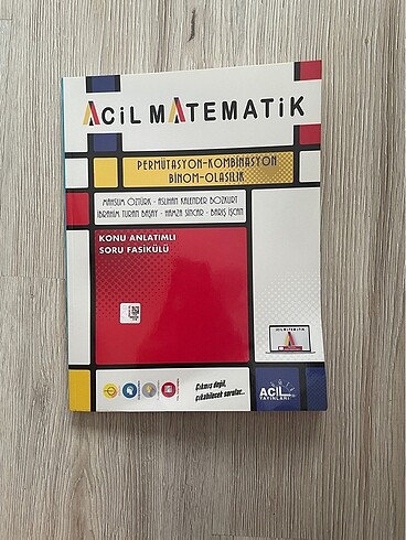 Acil Matematik PKOB Fasikülü permutasyon kombinasyon binom olası