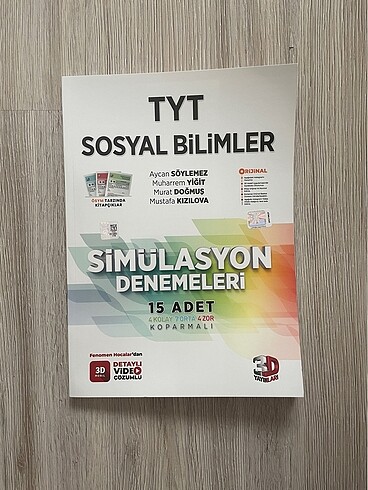 3D Sosyal Bilimler TYT denemeleri