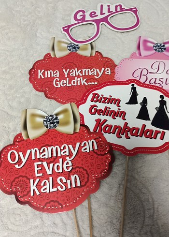 Renkli Pembe Parti Konuşma Balonları - Görsel 2