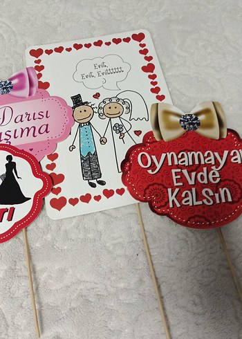 Renkli Pembe Parti Konuşma Balonları - Görsel 4