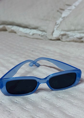 Şeffaf Koyu Mavi Kadın Güneş Gözlüğü - Görsel 6