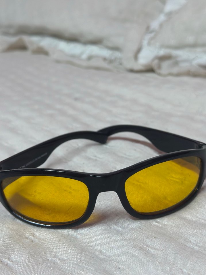 Şeffaf Koyu Mavi Kadın Güneş Gözlüğü - Görsel 2