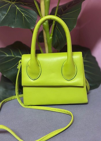 Yeşil Deri Kadın Çanta - Görsel 2