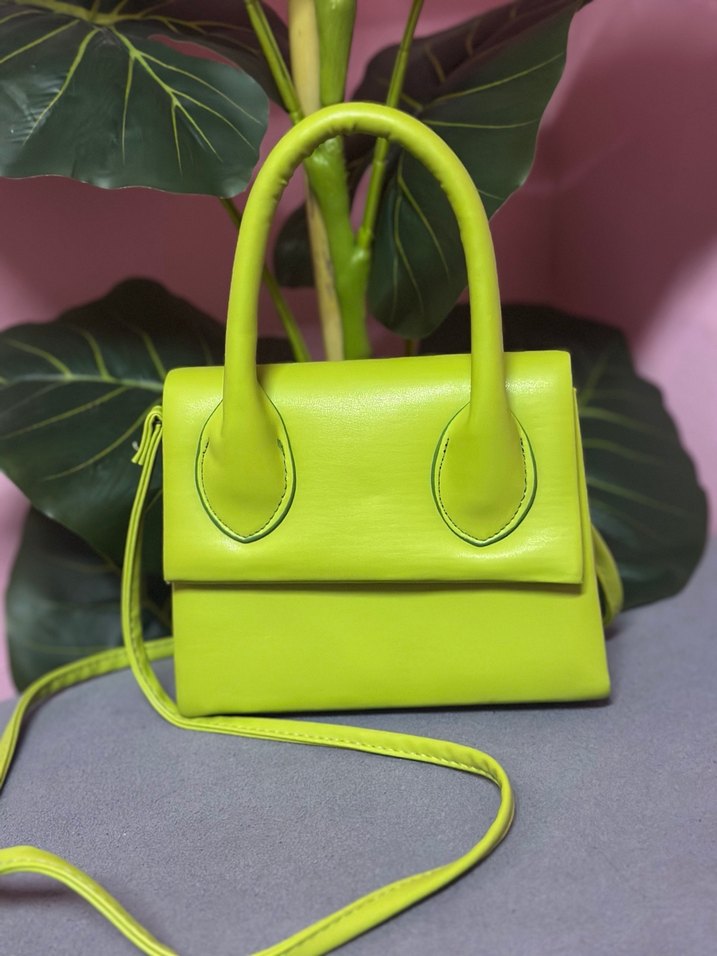 Yeşil Deri Kadın Çanta - Görsel 2